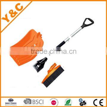 plastic snow shovel and shovel