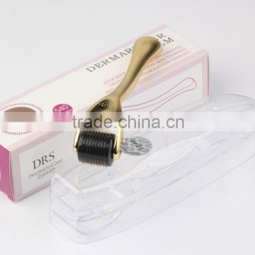 540 Titanium Needles 0.25mm Metallic Golden/Silver Handle DTS Derma Roller