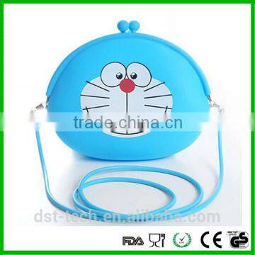 Amazon hot selling silicone pouch, silicon rubber pouch with strap