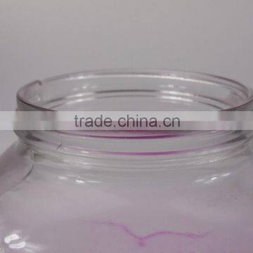 Purple Color Beverage Water Dispenser Glass Mason Jar With Lids And Faucet