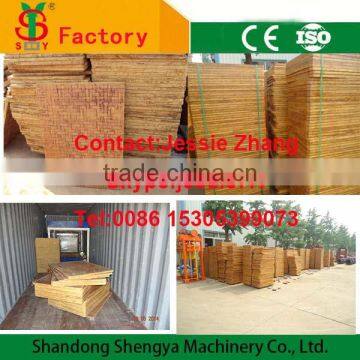 China manufacturing Bamboo pallets for concrete brick making machine cement block machine