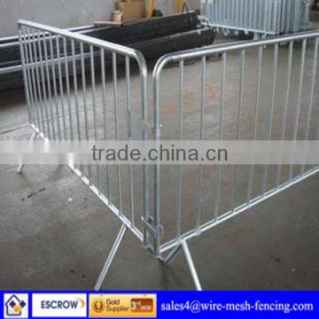 Steel Crowd Control Barrier with 2 Removable Feet