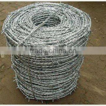 electro galvanized barbed wire 16gauge