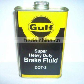 Metal Printed Tins to pack brake fluid