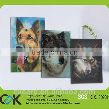 Super quality 3D lenticular animal cards with cheap price