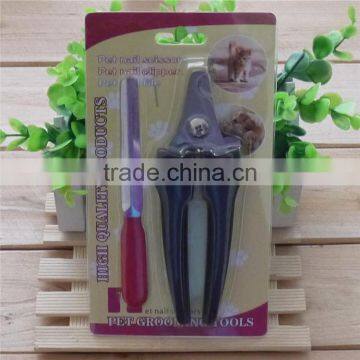 Nail clipper set for dog in blistercard