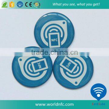 Competitive Price Dia 30mm Epoxy NFC Tag / Custom Waterproof NFC Tag With URL Encoding photo-2