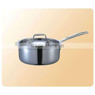 Restaurant And Hotel Stainless Steel Compound Steel Single-Handle Steamer,Pot And Pans Or Chef Pan