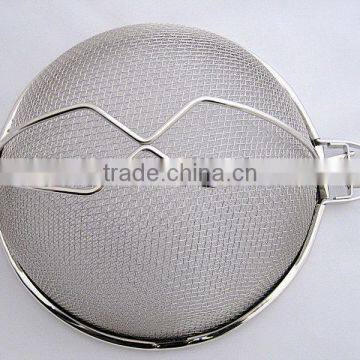 Double Mesh Strainer With Round Wooden Handle photo-3