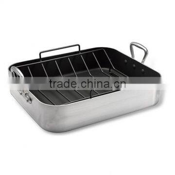 Rectangular Aluminum Roasting Turkey Pan With U Rack photo-5