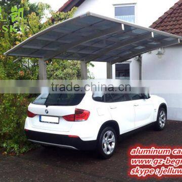 DIY Easy Installation Cantilever Aluminum Carport With Arched Roof photo-6