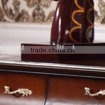 High Quality Dessing Table and Chair, Exquisite Wood Carving Dresser With Mirror, Bedroom Furniture Dressing Table (BF01-ML034) photo-5