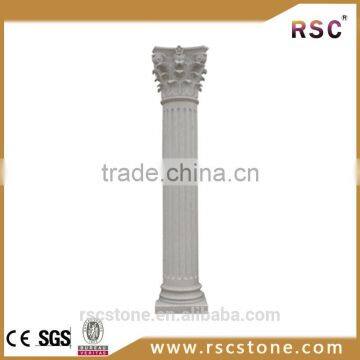 White marble column pedestal stone for wholesale