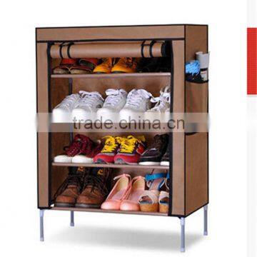 5 Tiers Shoe Rack 20 Pairs Non-woven Fabric Shoe Tower Organizer Cabinet photo-2