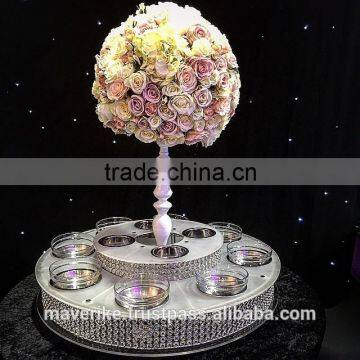Crystal Lazy Susan with centerpiece /dining lazy susan