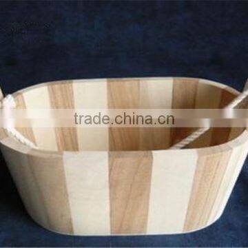 Hot Selling Different Types Wooden Garden Flower Pot With Rope photo-5