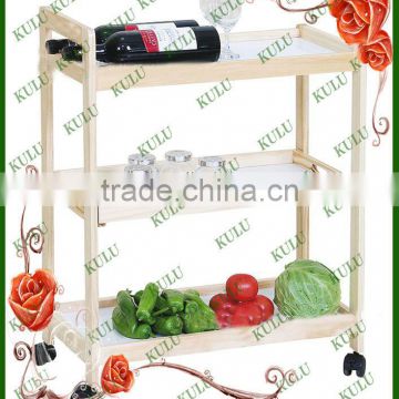 multi-purpose wooden kitchen storage rack for hot sale