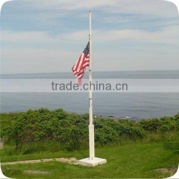 Conic Carbon Galvanized Steel Outdoor Flag Pole Stand
