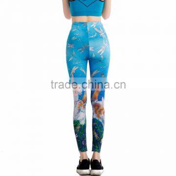 Amazon Best Saller Printed Women's Lightweight Printed Full Ankle Length Leggings for Summer(custom Logo) photo-3