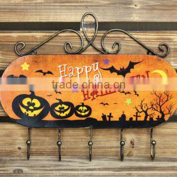 Helloween wall decoration, metal pothook, hook rack