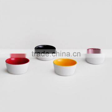 Hot Sale Color Glazed Ceramic Ramekin Bowl