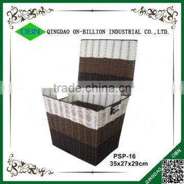 Woven Plastic Storage Bins With Lid photo-2