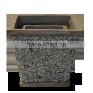 Viet-nam-concrete-planter/Square Slate Lightweight Cement Garden Planter