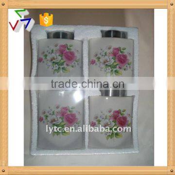 4 Pcs Ceramic Canister