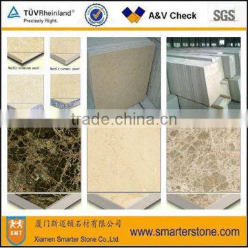 Ceramic/honeycomb composite stone tile