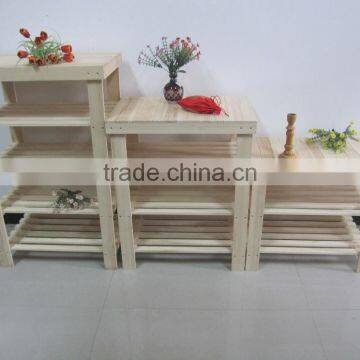 Decoration Hot Sale Wooden Flower Display Shelf photo-6