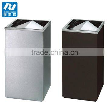 Commercial Stainless Steel Waste Bin With Ashtray photo-6