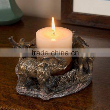 Bronze Elephants Candle Holder For Home Decoration photo-2