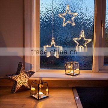 Battery Operated Warm White LED Acrylic Star Hanging Window Light photo-2