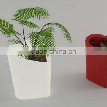 Large led flower pot,colorful plastic flower pot,light up flower pot