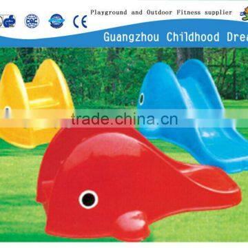 (HD-18807)Whale outdoor fiberglass slide