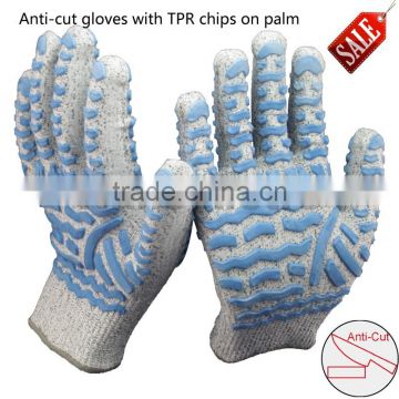 NMSAFETY 13 gauge anti-cut tpr gloves impact resistant working gloves