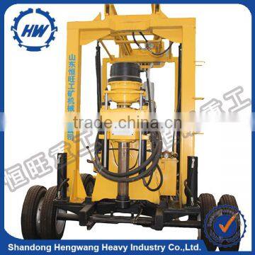 100m-600m hydraulic trailer mounted portable water well drilling rig for sale