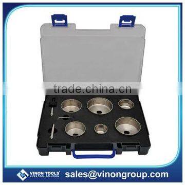 plastic case packing diamond hole saw kit