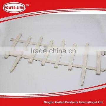 hot sales white plastic garden fence