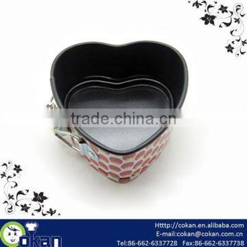 11.5cm Dia non-stick heart shape spring form cake pan/baking pan CK-0019DA