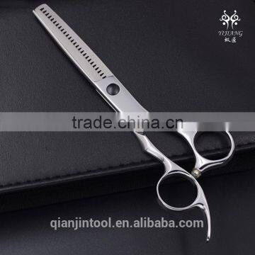 Black Screw Polishing Silver Professional Hair Thinning Scissors photo-2