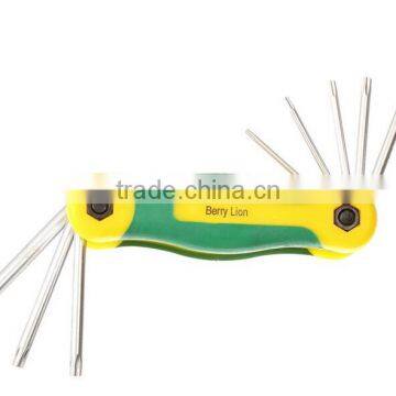 Berrylion Tools Mini Size CRV 8pcs Hex Key Set Torx Key Allen Wrench Set With High Quality photo-5