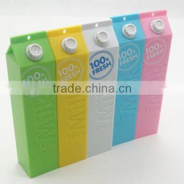 2015 milk shape gift 2600mah mobile power bank