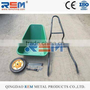 Galvanized Steel Tray WheelBarrow WB3800 South Africa Tanzania Agriculture Tools 13" Solid Wheel photo-2