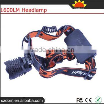 XQ41T6 T6 LED 1600lm Headlamp Power Camping Head Light Head Flashlight For Wholesale photo-6
