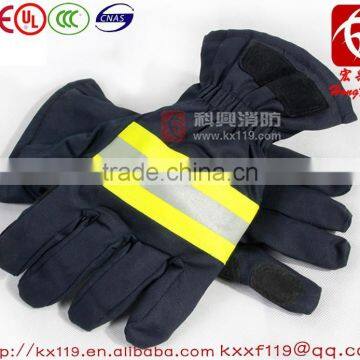 Factory direct sale Navy blue fireman gloves for fireghting