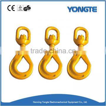 SELF LOCKING SWIVEL TYPE G80 ALLOY STEEL SAFETY HOOK