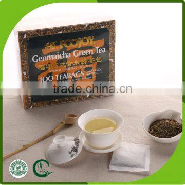 Chinese natural flavour brown rice green tea with tea bag