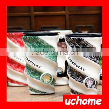 UCHOME Thread Coloured Drawing Promotional Coffee Mug With Lid photo-5