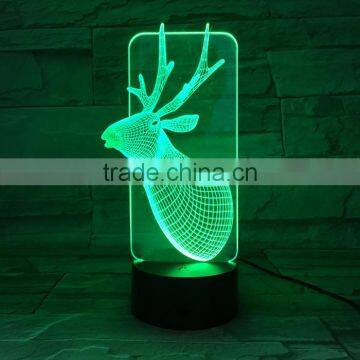 UCHOME Deer Shape Lamp Christmas Gift 3D Illusion Lamps photo-5